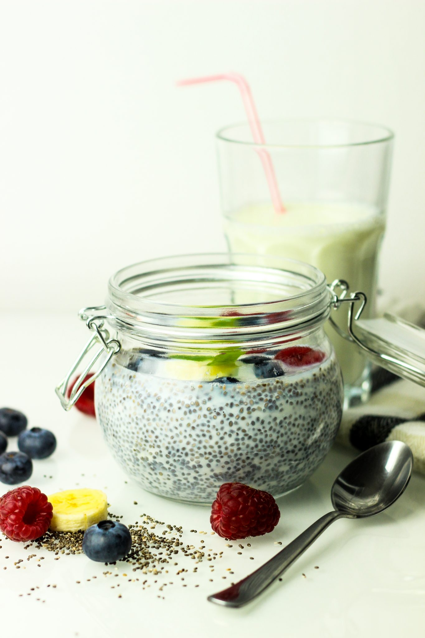 Rezept Overnight Chia Pudding im Glas Lebensgefühle